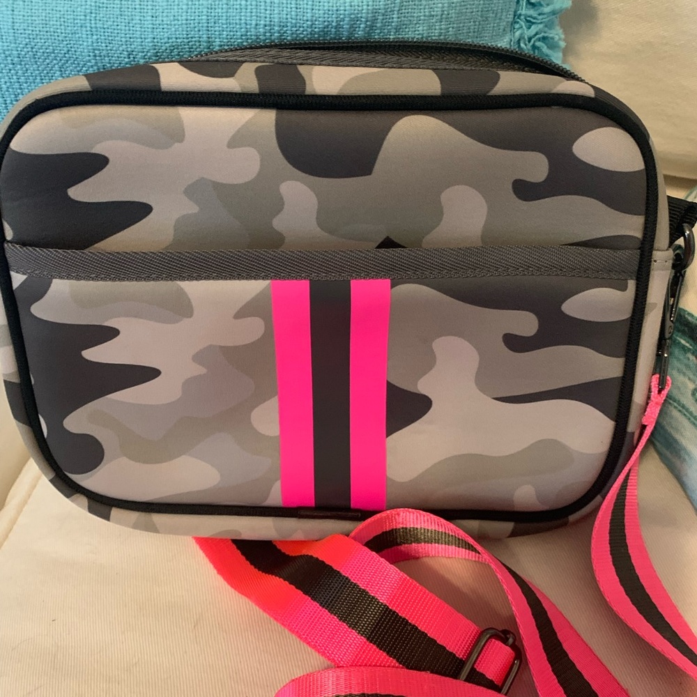 Haute Shore Drew Camo Neoprene Crossbody with small pouch!